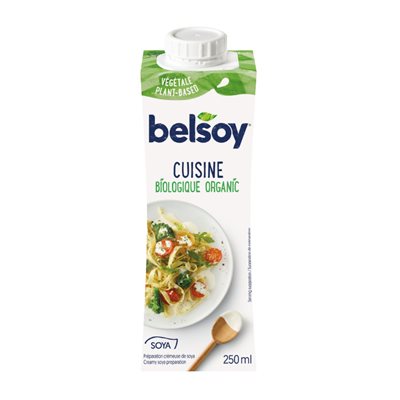 Belsoy Cuisine Soya Préparation Crémeuse de Soja pour Cuisiner 250 ml