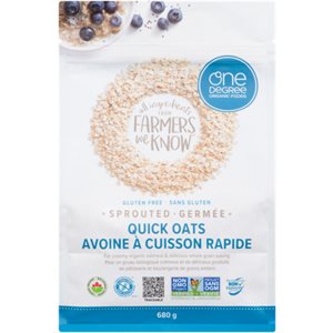 One Degree Organic Foods Avoine à Cuisson Rapide Germée 680 g