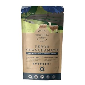 Virgin Hill Organic Peruvian Chanchamayo Coffee grains