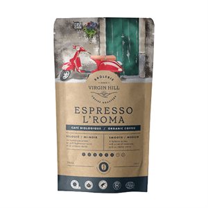 Virgin Hill Organic Espresso Lâ€™Roma, Whole Bean Coffee