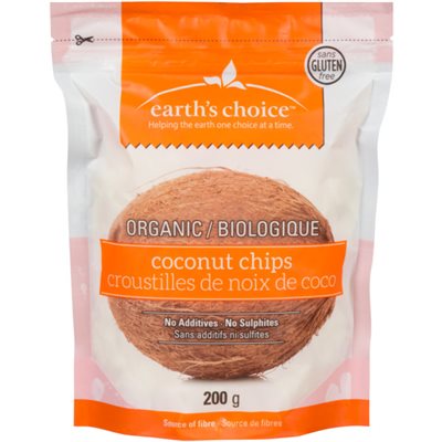 Earth's Choice Croustilles de Noix de Coco Biologique 200 g