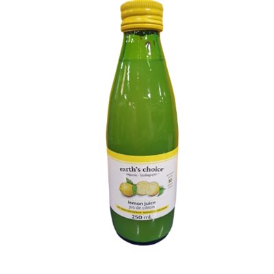 Earth's Choice Jus de Citron bio 250ml