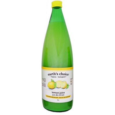 Earth's Choice Jus de citron biologique 1L Earth's Choice Jus de citron biologique 1L