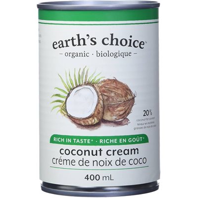 Earth's Choice Riche en Goôt Créme de Noix de Coco Biologique 400 ml