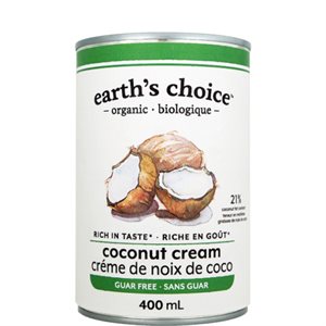 EARTH'S CHOICE CRàˆME DE COCO SANS GOMME DE GUAR BIO 400ML