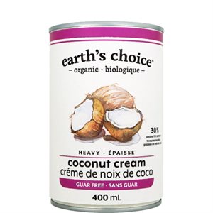 EARTH'S CHOICE CRàˆME DE COCO éPAISSE SANS GOMME DE GUAR BIO 400ML