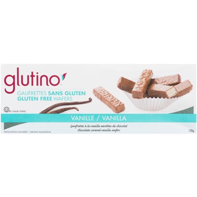 Glutino Gaufrette Vanille Glacee Au Chocolat 130G