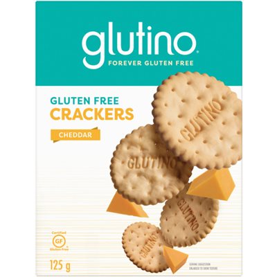 Glutino Craquelin Cheddar 125G