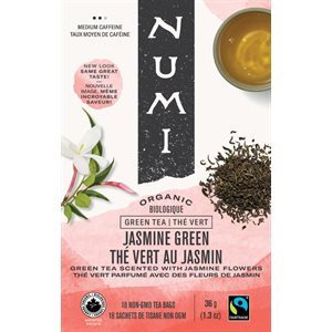Numi Thé Vert Thé Vert au Jasmin 18 Sachets de Thé 36 g