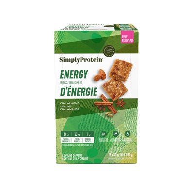 Simply Protein Bouchées D'énergie Saveur Chai Amandes 30G