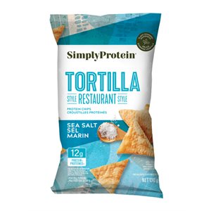 SIMPLYPROTEIN PROTEIN TORTILLA CHIPS SEA SALT 130g