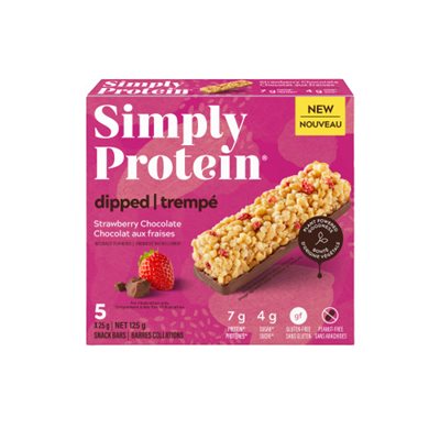 Simply Protein Strawberry Chocolate Dipped Snack Bars 125g