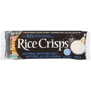 Hot-Kid Rice Crisps Rice Crackers Natural with Sea Salt 100 g 