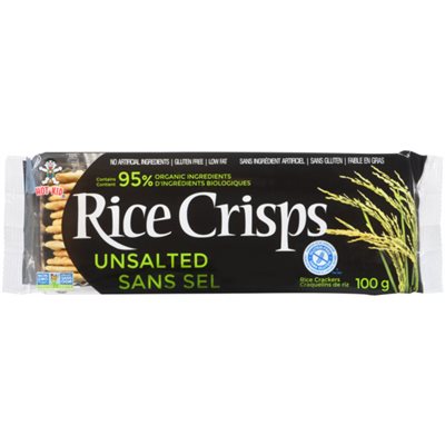 Hot-Kid Rice Crisps Rice Crackers Unsalted 100 g 