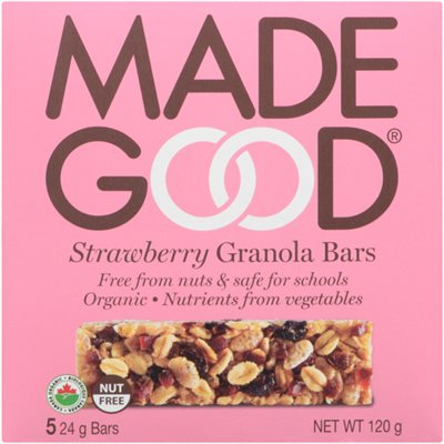 Made Good Barres Granola Fraise 5 Barres x 24 g (120 g)