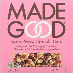 Made Good Barres Granola Fraise 5 Barres x 24 g (120 g) bio