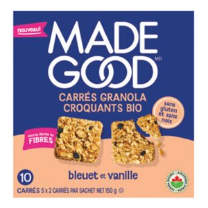 Made Good Organic Blueberry & Vanilla Crunchy Granola Squares 150g