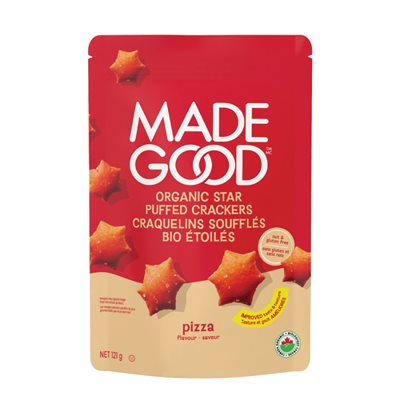 Made Good Craquelins Soufflés en Forme d'étoile Arôme de Pizza 121 g bio