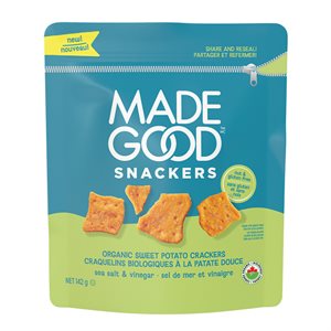 Made Good Organic Sweet Potato Crackers with Sea Salt and Vinegar 142g