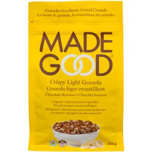 Made Good Granola Léger Croustillant Chocolat Banane 284 g