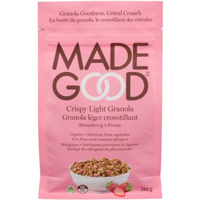 Made Good Granola Léger Croustillant Fraise 284 g