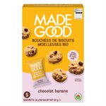 Made Good Organic Soft Baked Mini Cookies Chocolate Banana 5 Portion Packs x 24 g (120 g) 