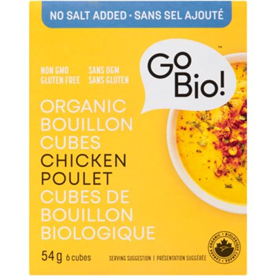 GoBio! Organic Bouillon Cubes Chicken 6 Cubes 54 g 