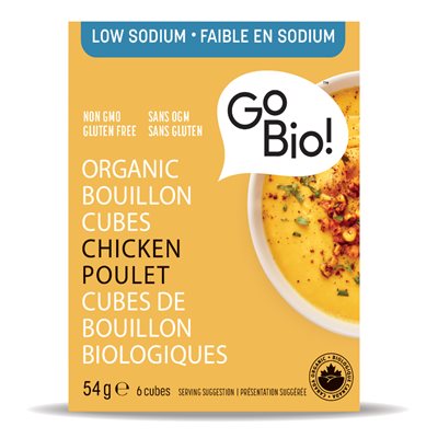 GoBio! Organic Bouillon Cubes Chicken 6 Cubes 54 g 