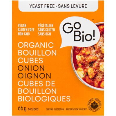 GoBio! Cubes de Bouillon Biologiques Oignon 6 Cubes 66 g