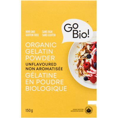 GoBio! Gélatine en Poudre Biologique Non Aromatisée 150 g