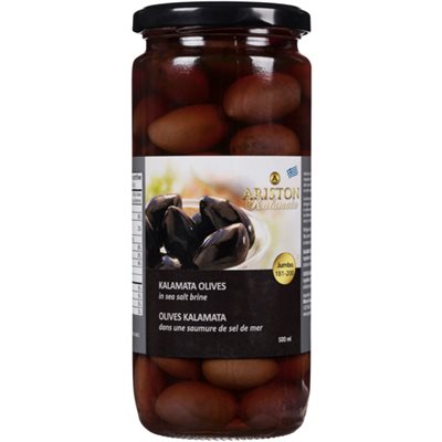 Ariston Olives Kalamata dans une Saumure de Sel de Mer 500 ml