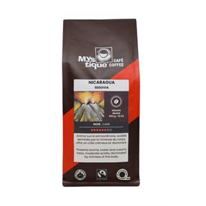 Café Mystique café bio Nicaragua Segovia Noir Grains 454g