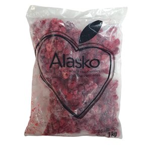 Alasko Frozen Whole Raspberries 1kg