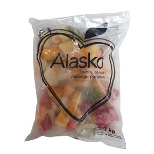Alasko Paradiso Frozen Fruit Mix--Strawberry, Pineapple, Mango, Kiwi 1kg