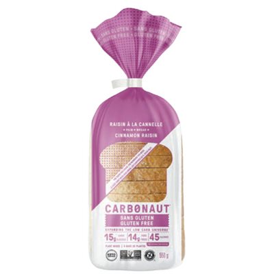 Carbonaut Pain Aux Raisins / Cannelle Sans Gluten Keto 550g