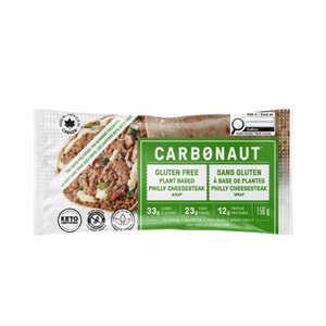 Carbonaut Wrap Philly Cheesesteak végétal, 156 g