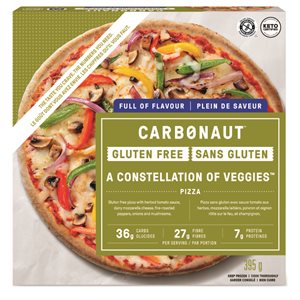 CARBONAUT GLUTEN FREE VEGGIE PIZZA 395g