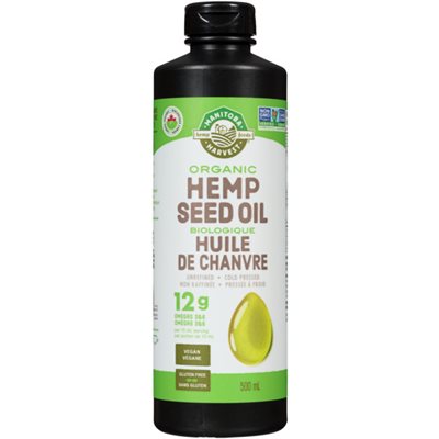 Manitoba Harvest Hemp Foods Huile de Chanvre Biologique 500 ml