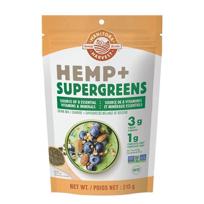 Manitoba Harvest Hemp + Supergreens Drink Mix (Keto) 156G 213g