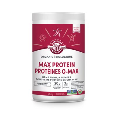Manitoba Harvest Organic Max Protein Hemp Protein Powder 454g