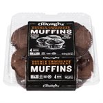 O'Doughs Gf Double Chocolate Muffins -340g  4 Pack