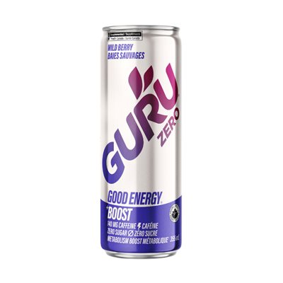 Guru Bonne Énergie Zéro Baies Sauvages 355Ml