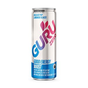 Guru Bonne Énergie Zéro Limonade Glacée 355Ml