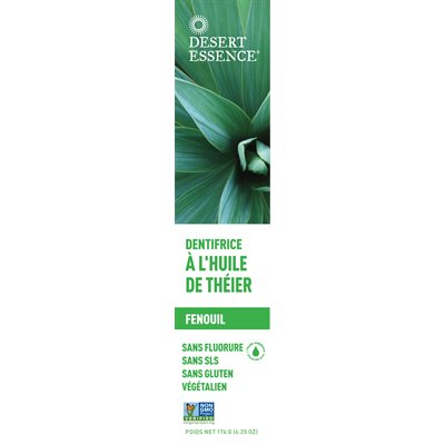 Tea Tree Oil Toothpaste with Fennel 176g