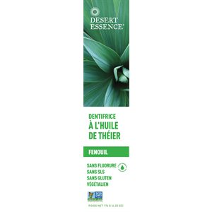 Tea Tree Oil Toothpaste with Fennel 176g