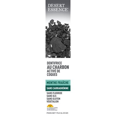 Desert Essence Activated Charcoal Toothpaste 176g