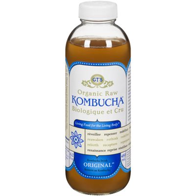 GT's Kombucha Boisson au Kombucha Original et Cru 480 ml