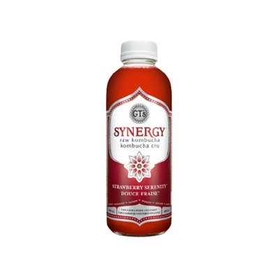 GT'S Synergy Kombucha cru douce fraise 480ml