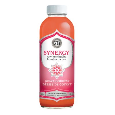 GT's Synergy Kombucha Drink & Raw Guava Goddess 480 ml 