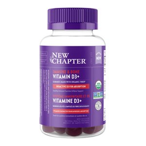 New Chapter Vitamine D3+ 1000UI Gomme 60un